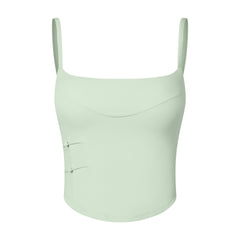 National Style Sexy Sports Outerwear Strap Women's Quick-Drying Beauty Back Fixed Cup Shockproof Yoga Bra Slim Fit Fitness Top