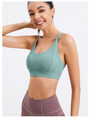 Plus Size High-Impact Sports Bra - Fixed Cups, Shockproof