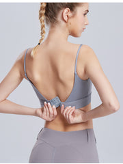 High-Impact Sports Bra - Shockproof, Quick-Dry, Stylish Back