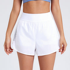 High-Waisted Loose Fit Yoga Shorts - Anti-Transparency