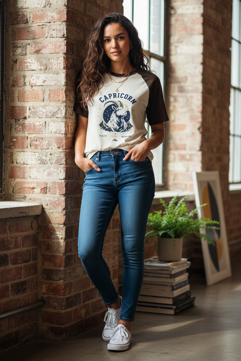 Unisex Oversized Raglan Capricorn ♑