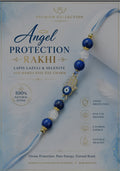 Angel Protection Rakhi 💕 | Lapis Lazuli & Selenite with Hamsa Evil Eye Charm🧿