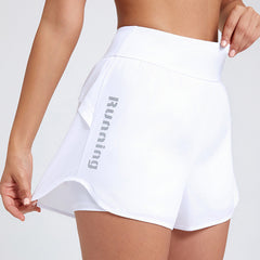 High-Waisted Loose Fit Yoga Shorts - Anti-Transparency