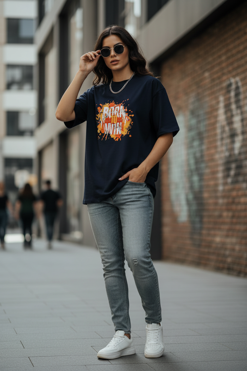 Born To Win - Navy Blue - Female