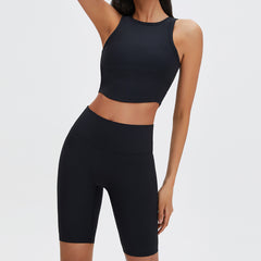 Seamless Ribbed Sports Tank - Quick-Dry