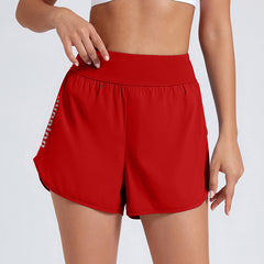 High-Waisted Loose Fit Yoga Shorts - Anti-Transparency