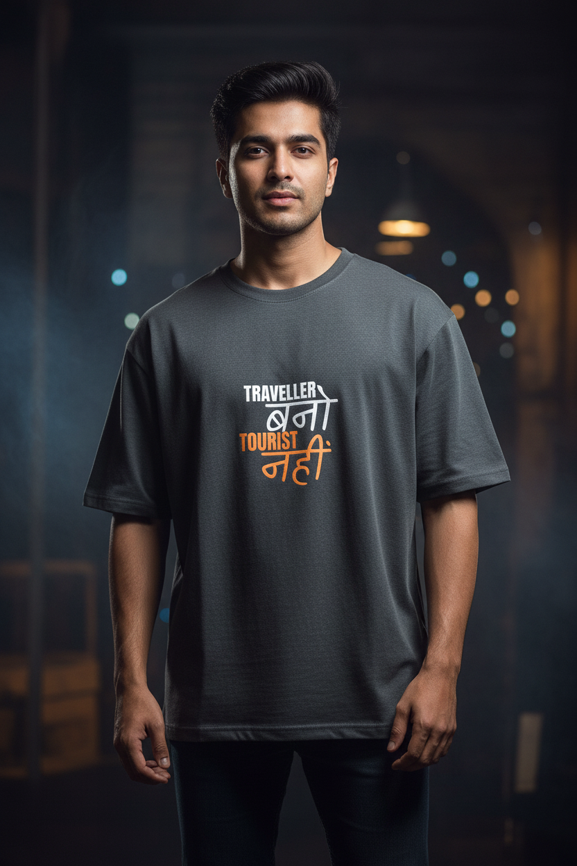 Grey Melange T-Shirt - Dark Moody