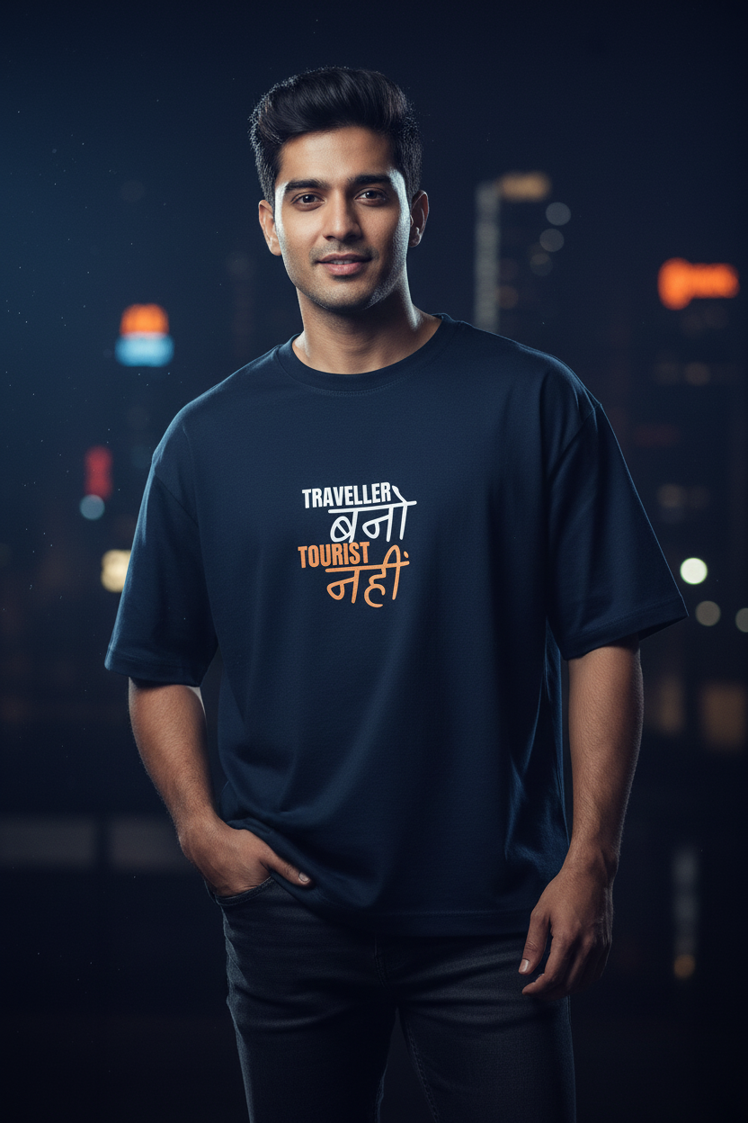Navy Blue T-Shirt - Dark Moody