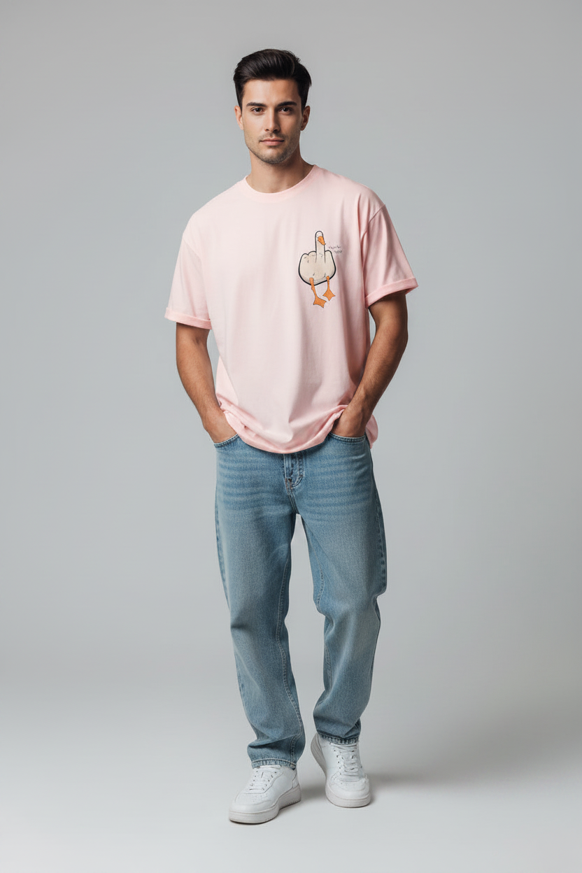 Man Baby Pink Duck Tshirt