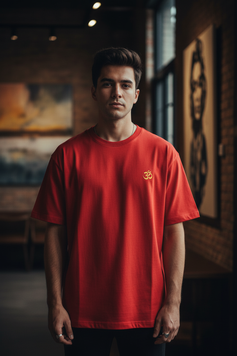 Man Red OM Tshirt
