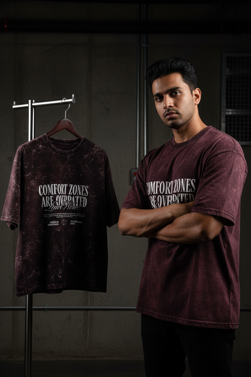 Maroon Hanger + Model